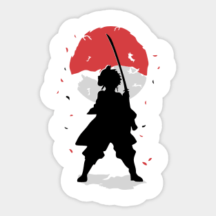 Tanjiro Defense position art Sticker